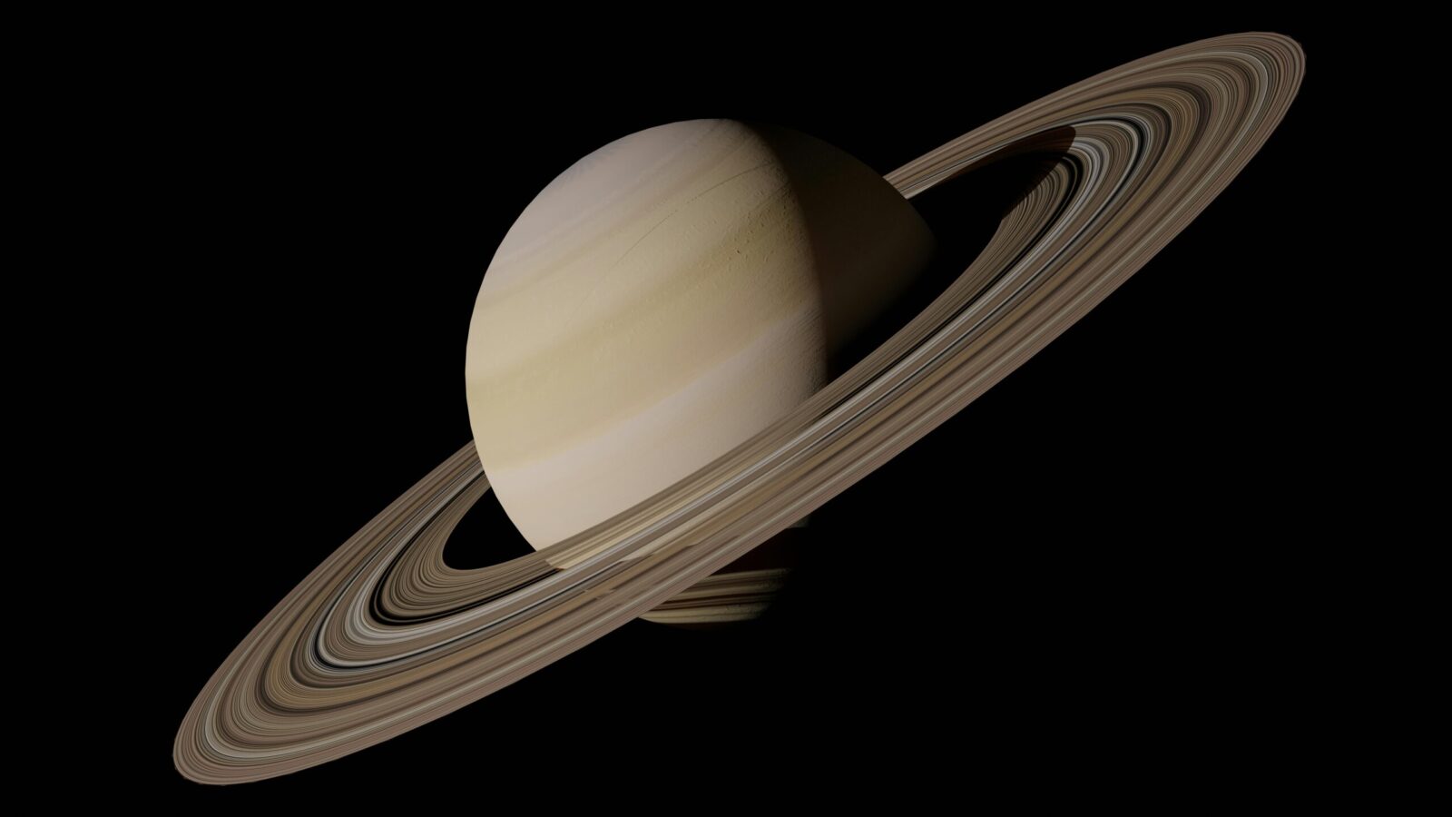 High-resolution image of Saturn showcasing its magnificent rings in space.